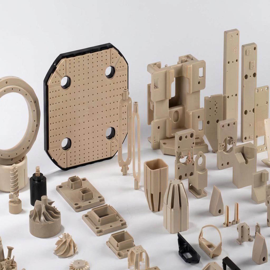 CNC machined PEEK parts